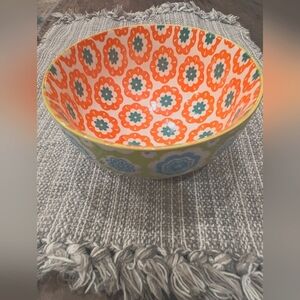 Signature housewares boho stoneware bowl